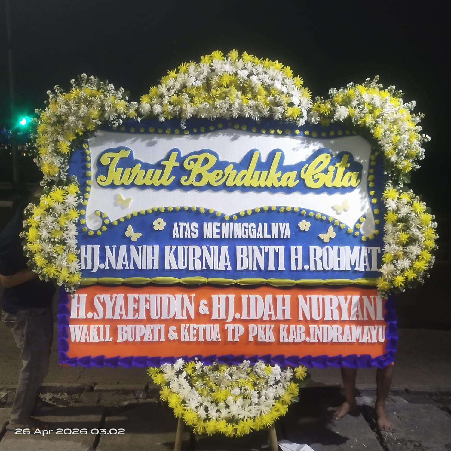 Papan bunga duka cita
