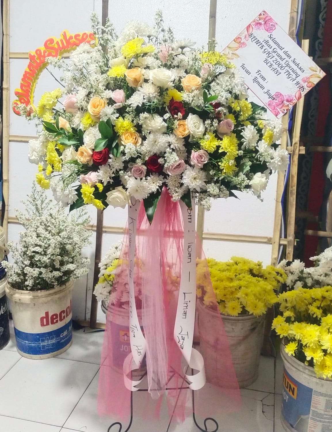 Standing flowers